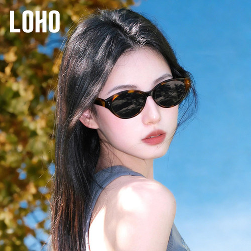 【形象升级】LOHO猫眼墨镜女款26新适合方圆脸防晒近视偏光太阳镜 - 图0