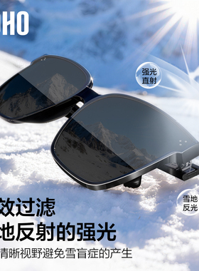 大框百搭雪地墨镜情侣同款