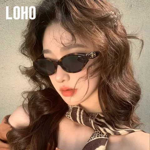 【方圆脸巨显小】LOHO防晒墨镜女2026新款防紫外线玳瑁猫眼太阳镜 图片 5