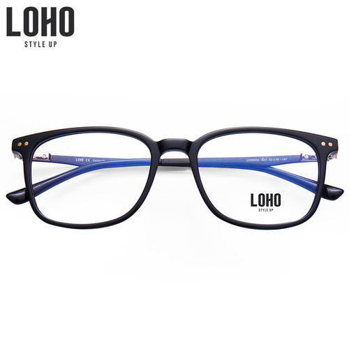 LOHO商场同款超轻眼镜框碳纤维眼镜腿椭圆板材眼镜框LH08053 - 图1