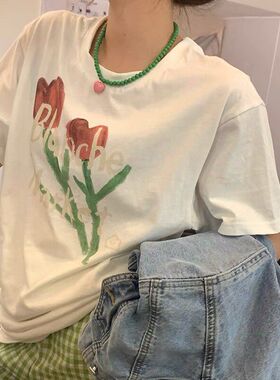 早春爱心绿色串珠项链女高级设计感小众颈链2025年新款锁骨链配饰