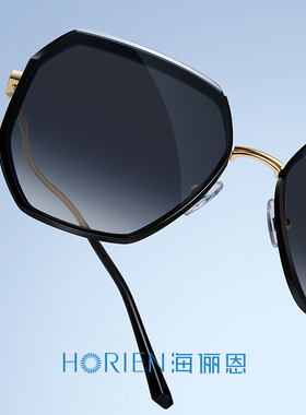 海俪恩墨镜2026年新款潮女高级感ins网红复古黑茶色太阳眼镜N6925