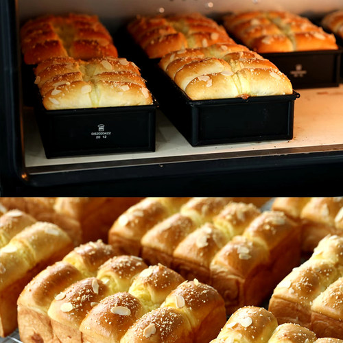 三能酸奶菠萝吐司模具金砖低糖烘焙家用320g红豆松松吐司SN2092 - 图2