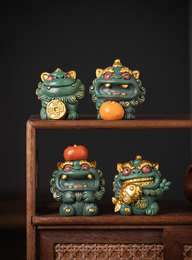 青砂石祝福新中式桌面小貔貅礼物
