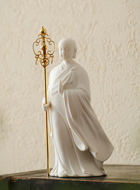 聚帙白瓷招财镇宅客厅玄关桌面