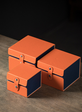 布皮摆件包装简约现代送礼礼盒装