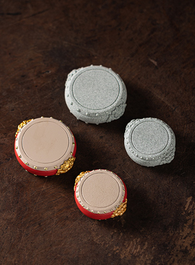 青砂石造景国潮桌面麒麟兽首摆件