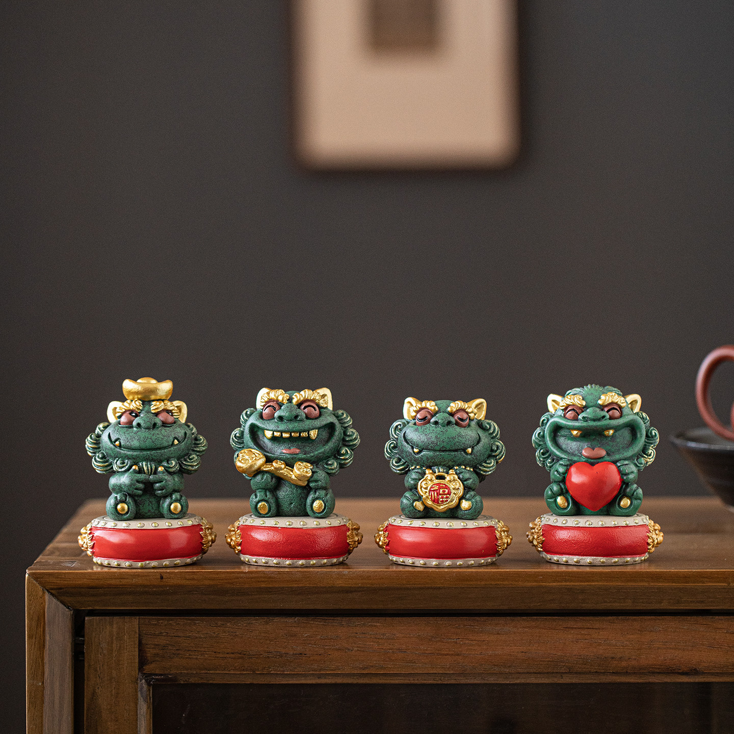 中式貔貅皆如所愿桌面摆件茶宠装饰办公室家居风水摆件工艺品礼品,淘宝优惠券,粉丝福利购,淘宝优惠卷