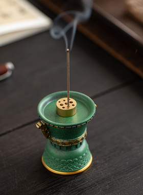 中式古典香薰托盘线香插茶道家用