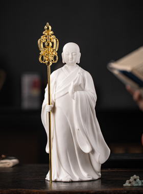 地藏菩萨佛像禅杖法器配件装饰品