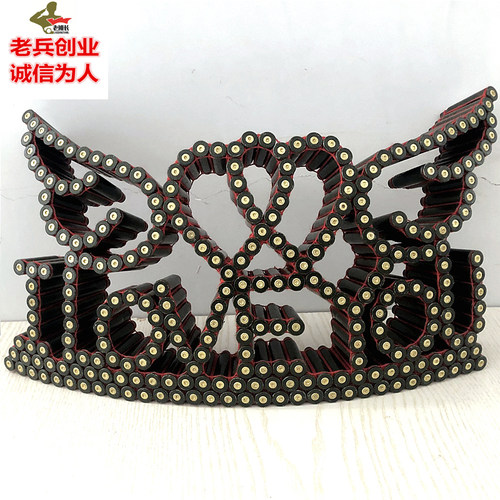 95手工线编子弹壳工艺品真诚的心真弹壳送礼退役留念摆件收藏包邮 - 图1