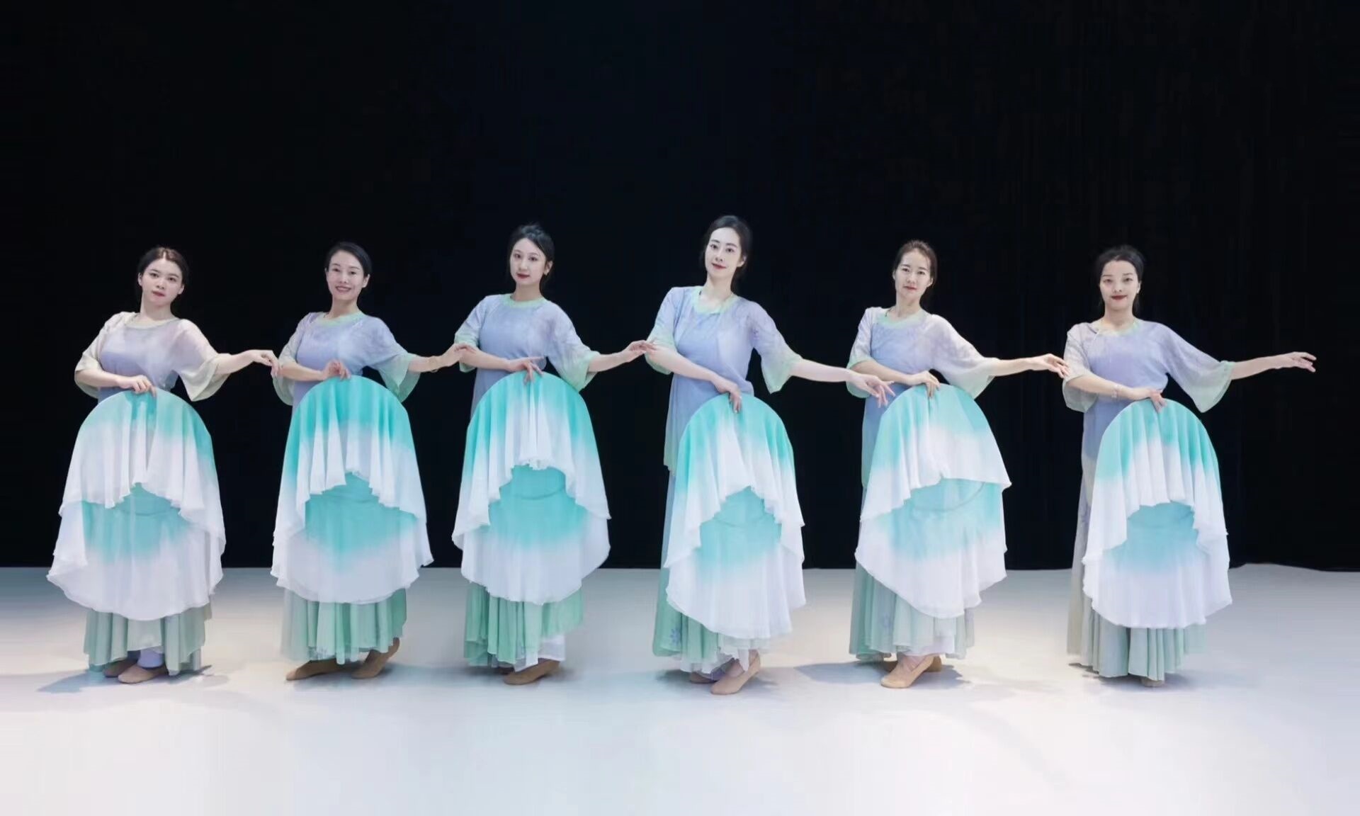 夏季诗意唐风古典舞蹈服中国风气质质感外衫裙子两件套表演演出服 - 图0