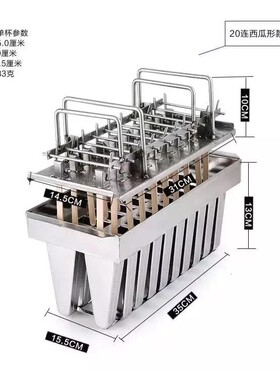 商用20支不锈钢雪糕模具D