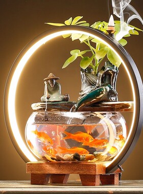 陶瓷自动循环流水摆件配