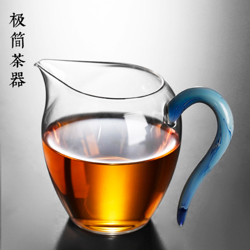 高透高硼硅高端玻璃公道杯耐高温分茶器茶海公杯蛋盅功夫茶具配件 - 图1