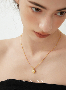 EVESENSE爱心天然淡水珍珠项链