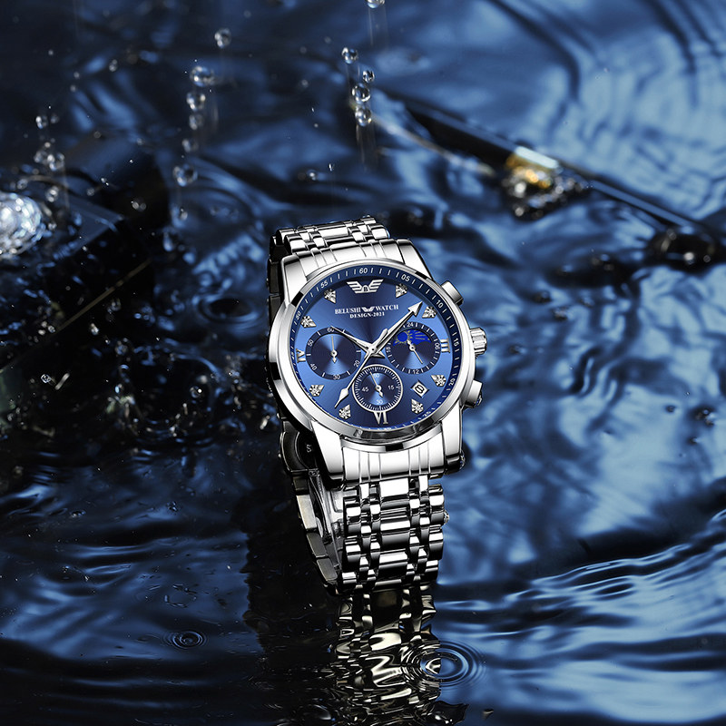 阿玛妮男士十大防水夜光潮流机械表 乔治伯爵手表国产腕表