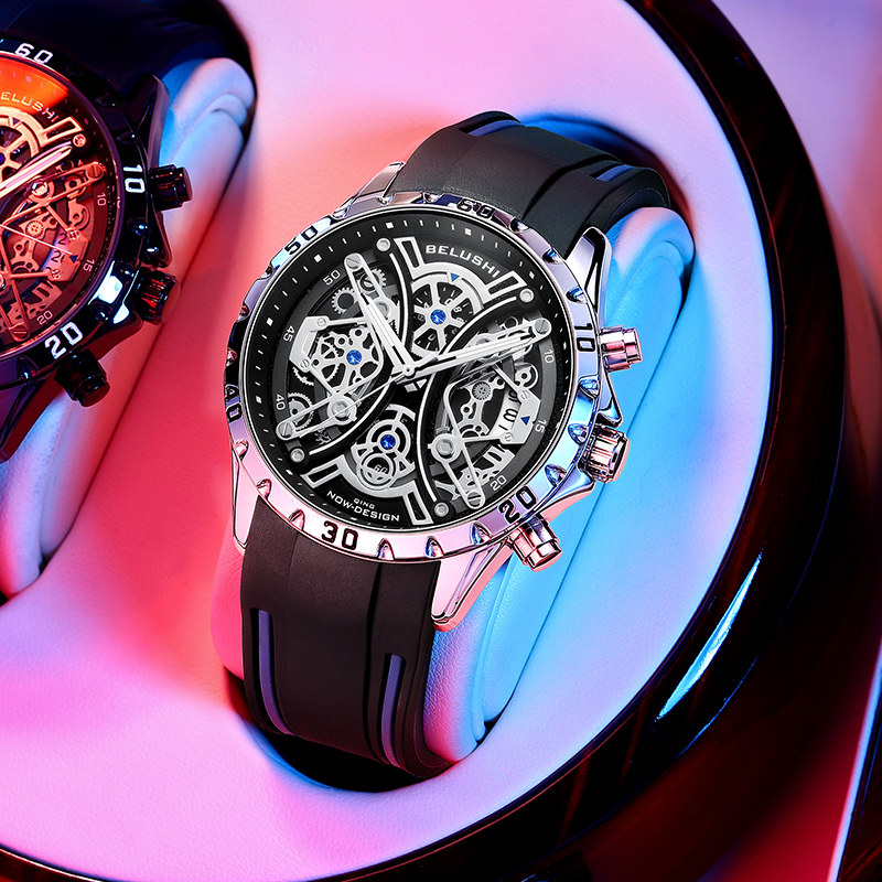 2021新款名牌瑞士男士正品全机械表 乔治伯爵手表国产腕表