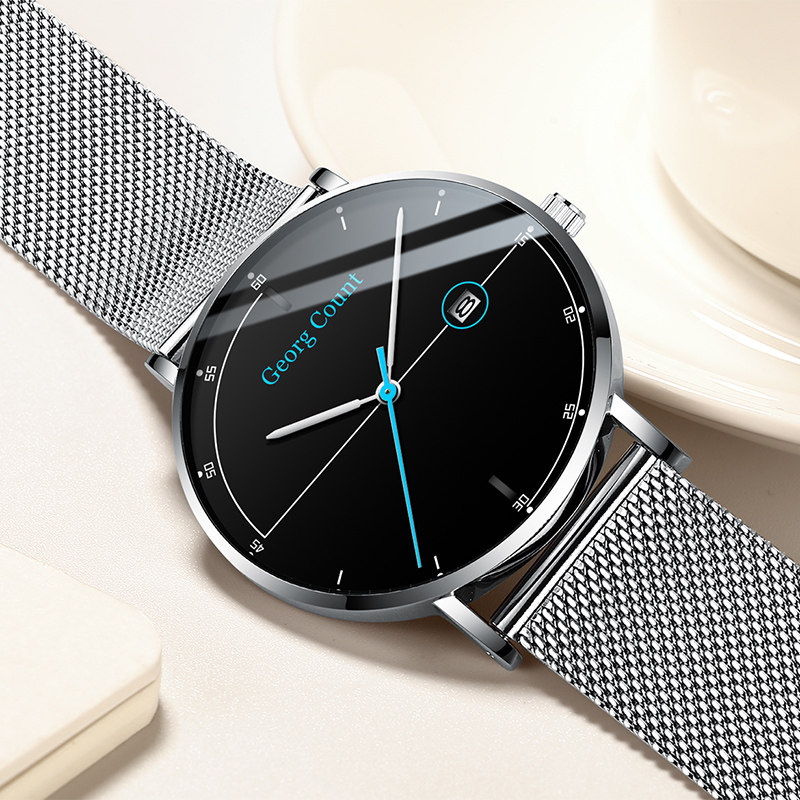 运动潮流简约学生虫洞概念全机械表 乔治伯爵手表国产腕表