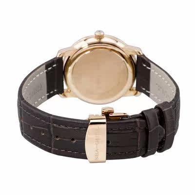 正品海鸥纤薄玫瑰金自动简约中性表 海鸥表云商合一国产腕表