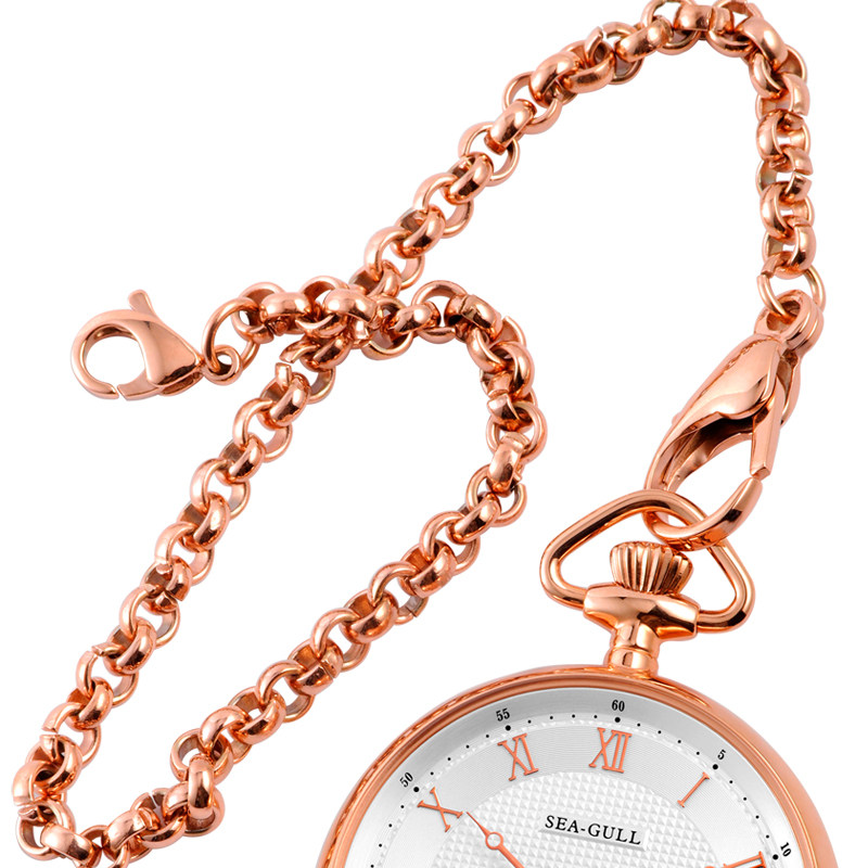 海鸥表绅士复古金色壳手动医护怀表 海鸥表云商合一国产腕表