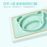 因童 Стульчик для кормления, мультяшная детская обеденная тарелка, силиконовая посуда для кормления, защита при падении