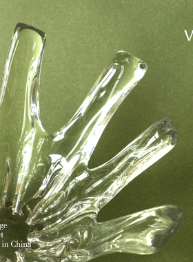 轻奢高级感艺术水晶玻璃果盘摆件