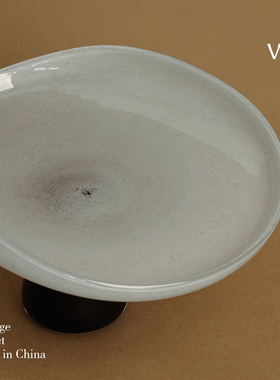 复古轻奢玻璃精致水果盘零食盘