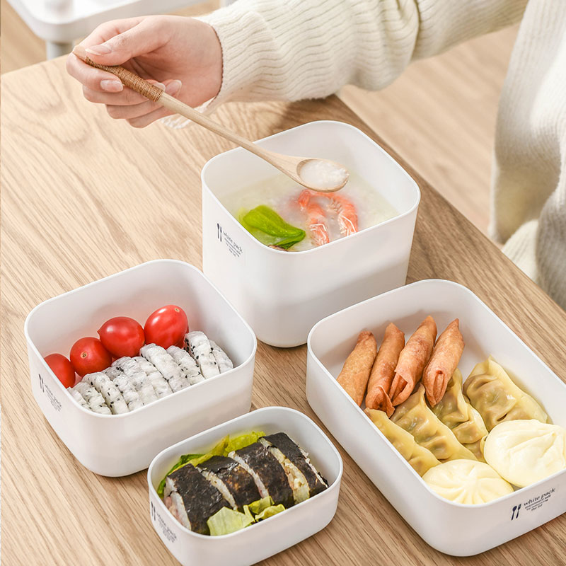 日本保鲜盒塑料水果便当盒食品冰箱专用收纳微波炉杂粮定量小饭盒-图0