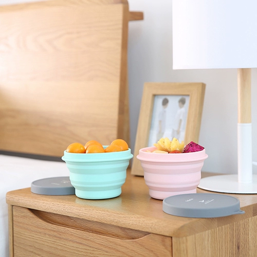 Японский силиконовый портативный детский ланч-бокс для путешествий, посуда, защита при падении