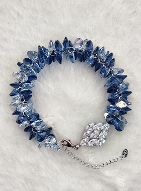 新光饰品欧美外贸原单出口时尚百搭气质优雅个性创意水晶手链女