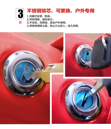 新品加厚防撞汽车车位锁地锁停车位锁停车桩龙门锁器车库占位锁 - 图0