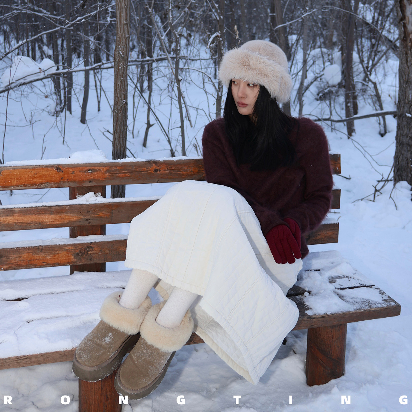 【所有女生的衣橱直播间】绒汀【云雾感】100%纯山羊绒拉绒拉毛