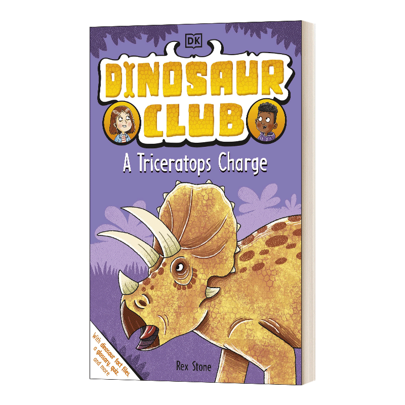英文原版 Dinosaur Club A Triceratops Charge 恐龙俱乐部 三角龙 英文版 进口英语原版书籍儿童图书,淘宝优惠券,粉丝福利购,淘宝优惠卷