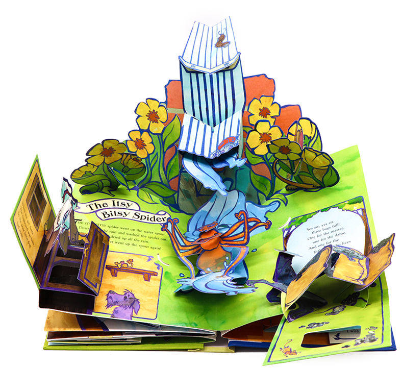 经典儿歌童谣立体书 A Pop Up Book of Nursery Rhymes英文原版绘本趣味认知英语图画书英文版进口原版书籍