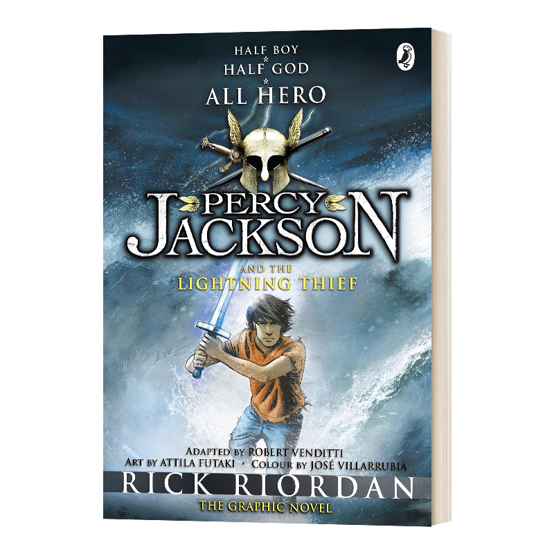 英文原版 Percy Jackson and the Lightning Thief The Graphic Novel 波西·杰克逊与神火之盗 漫画版1 英文版 进口英语原版书籍 - 图0