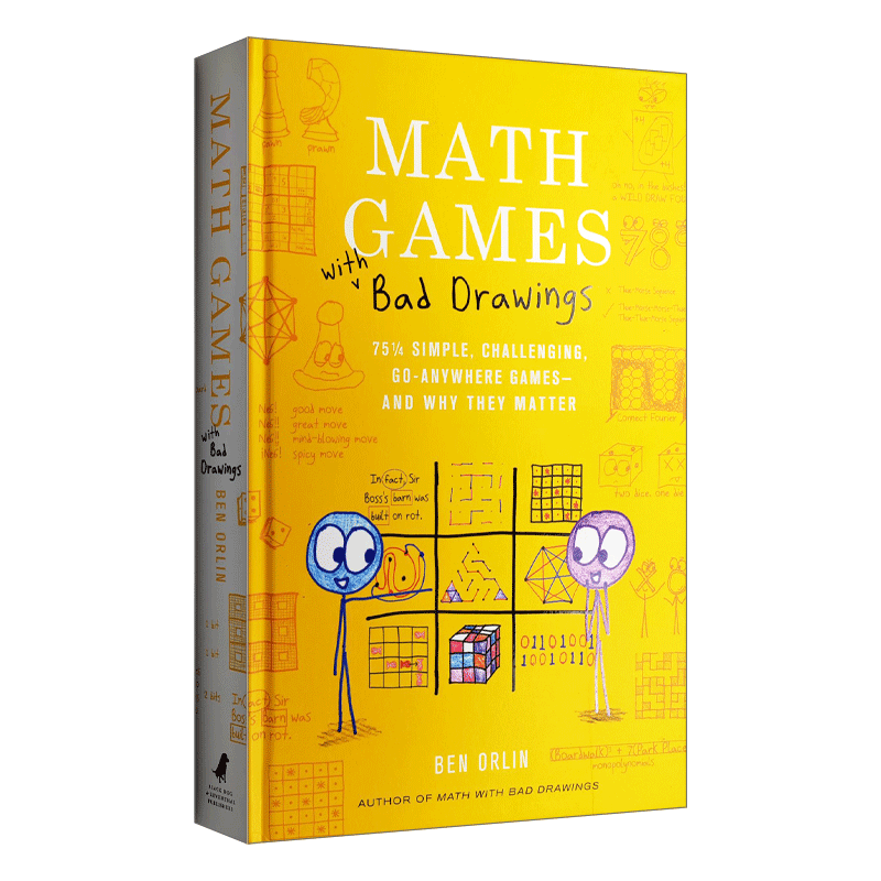 英文原版 Math Games with Bad Drawings 欢乐数学游戏 精装 英文版 进口英语原版书籍 - 图2