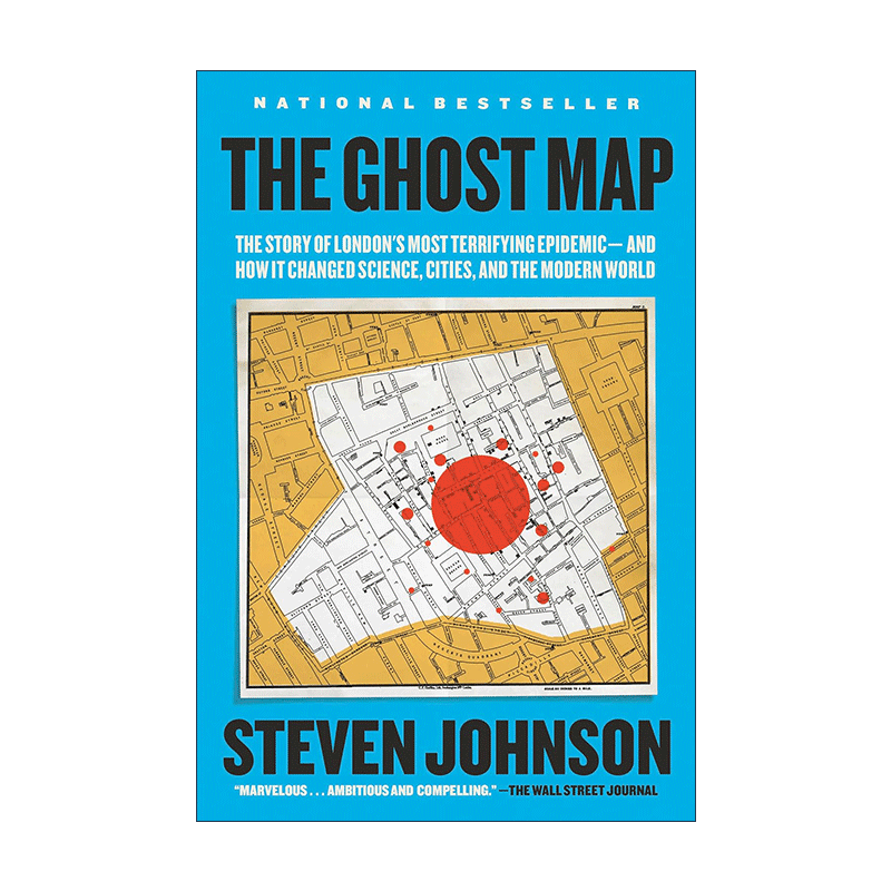 英文原版 The Ghost Map 死亡地图 伦敦瘟疫如何重塑今天的城市和世界 我们如何走到今天作者Steven Johnson史蒂文·约翰逊