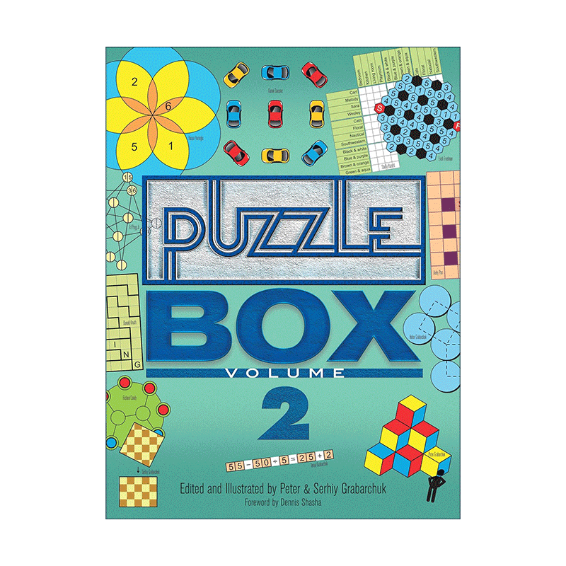英文原版 Puzzle Box Volume 2 数学谜题集 卷二 益智游戏 Peter Grabarchuk 英文版 进口英语原版书籍 - 图0