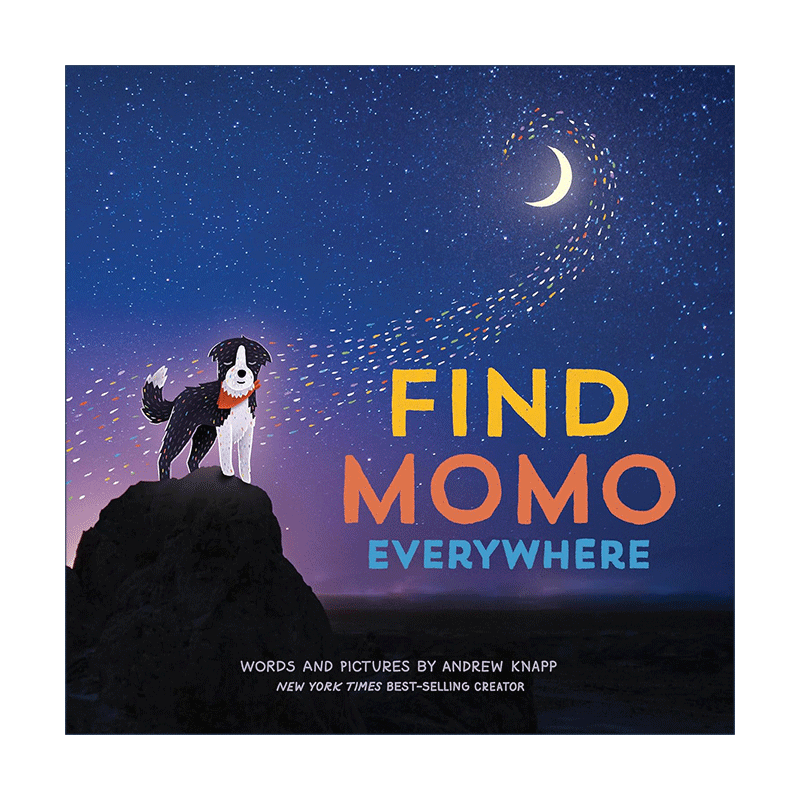 英文原版 Find Momo Everywhere 到处寻找莫莫 让我们找到莫莫 儿童精装宠物绘本 Andrew Knapp 英文版 进口英语原版书籍