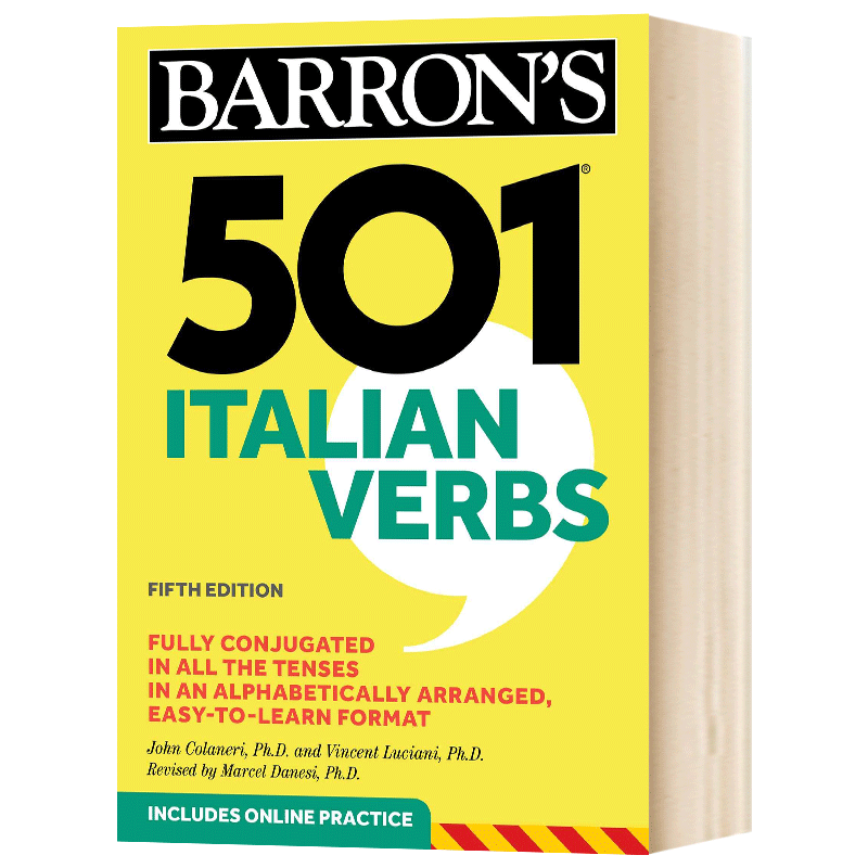 501 Italian Verbs 英文原版 巴朗501个意大利语动词 英语意大利语双语字典 英文版进口原版书籍