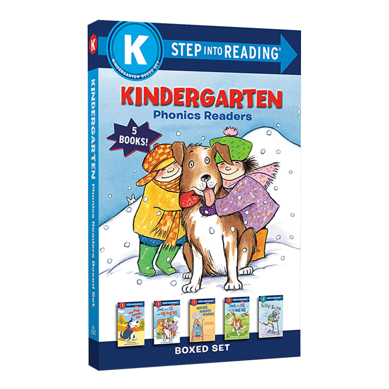 幼儿园自然拼读 5册盒装套装 英文原版 Kindergarten Phonics Readers Boxed Set 英文版 进口英语原版书籍