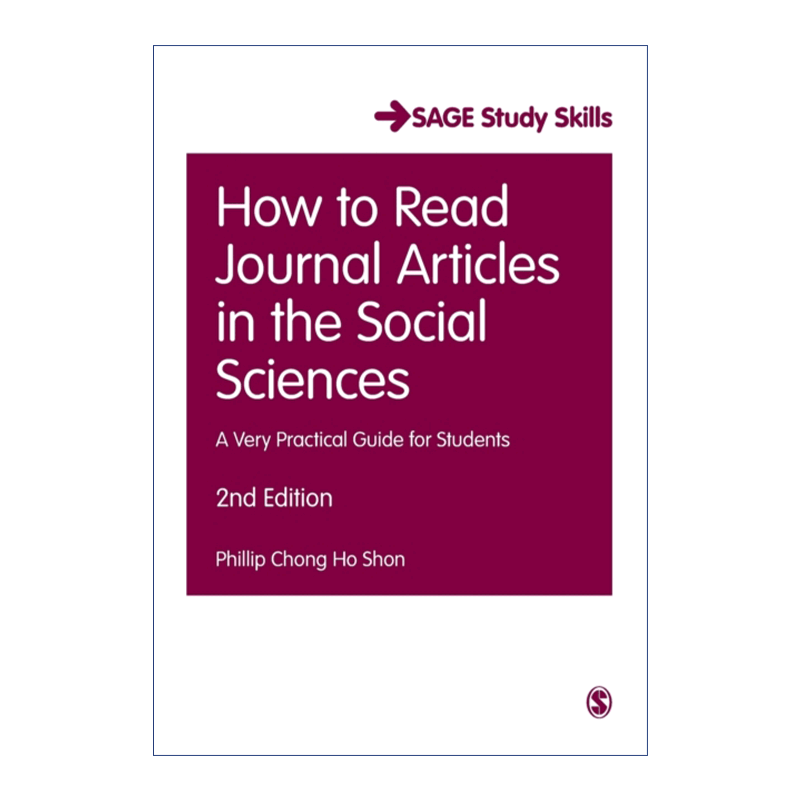 英文原版 How to Read Journal Articles in the Social Sciences 会读才会写 导向论文写作的文献阅读技巧 菲利普·钟和顺 进口