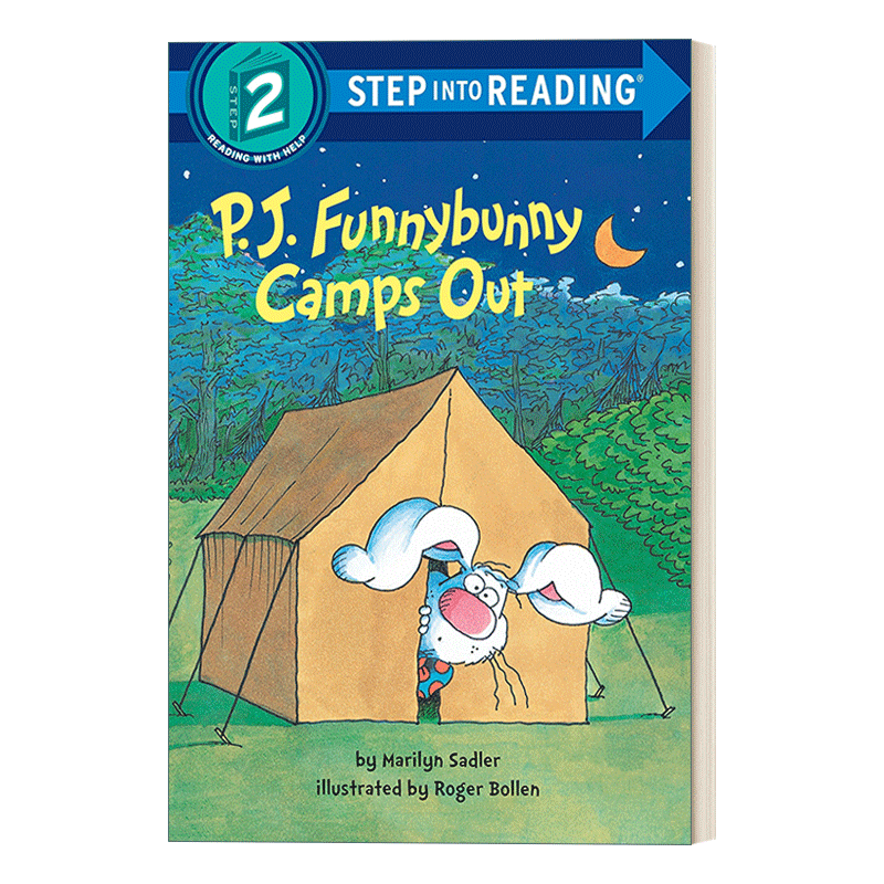 英文原版 Step into Reading 2 - P. J. Funnybunny Camps Out 搞怪小兔野营记 英文版 进口英语原版书籍 - 图0