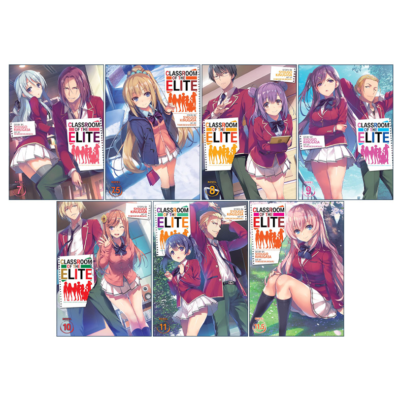 英文原版 Classroom of the Elite Light Novel Vol. 7-11.5 欢迎来到实力至上主义的教室7册 轻小说 日本校园漫画 衣笠彰梧 书籍 - 图0