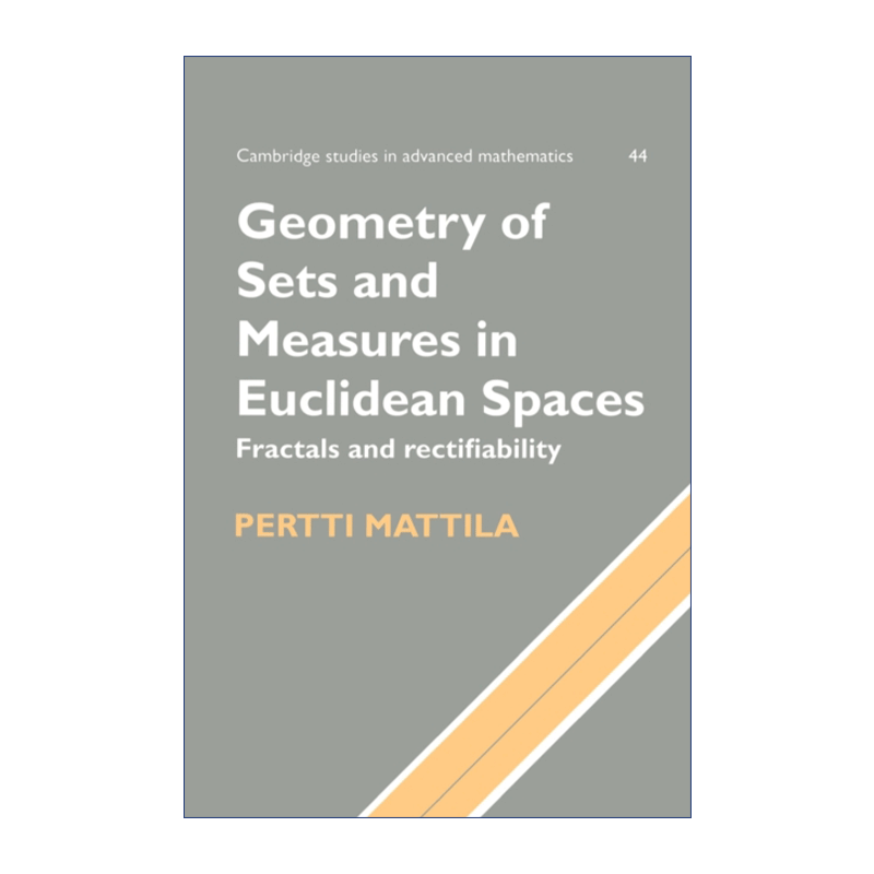 英文原版 Geometry of Sets and Measures in Euclidean Spaces 欧几里德空间的集合和测度几何 英文版 进口英语原版书籍 - 图0