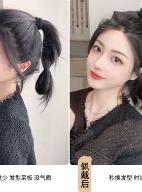 黑色蝴蝶结抓夹女高级感