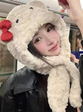 原创加厚保暖护耳帽子围