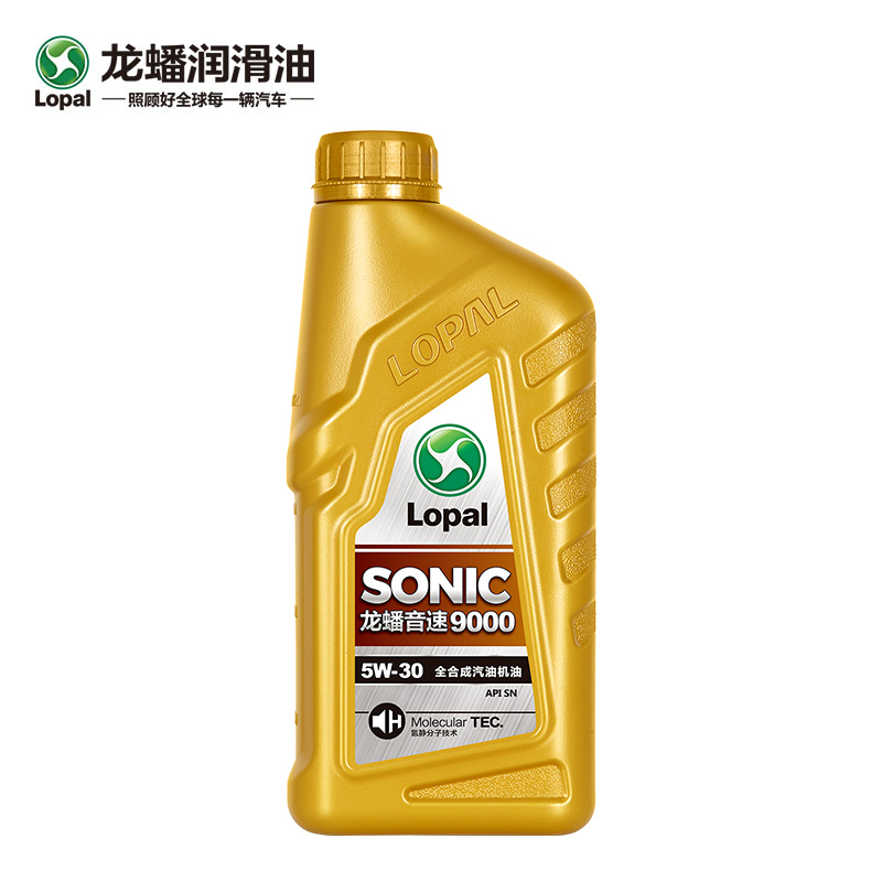 龙蟠正品全合成机油汽车发动机润滑油SONIC9000 SN 5W-30 1L*4 - 图0