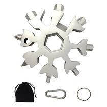 Practical Small Objects Versatile Snowflake Wrench Tool Steel Anise Hexagon 18 All-in-one Mini Mighty Wrench